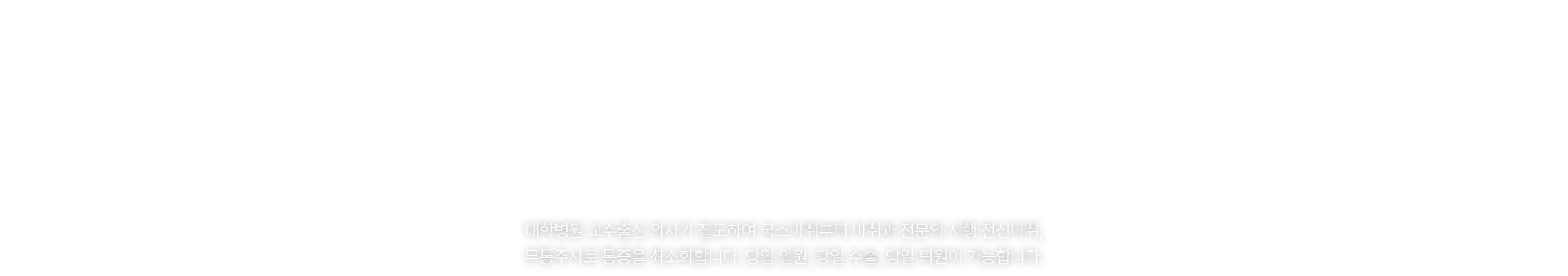 1day 수술 클리닉