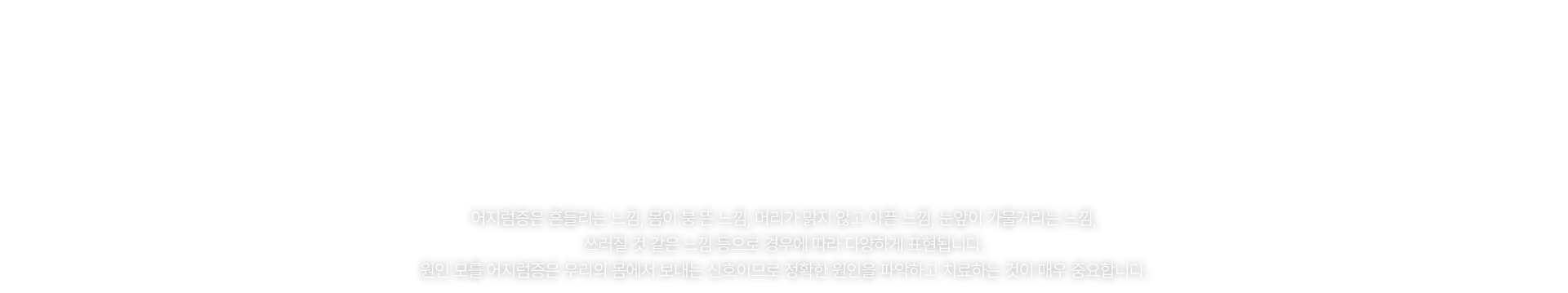 어지럼증 클리닉